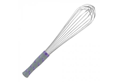  HorecaTraders Garde | 36 cm | acier inoxydable | Poignée en plastique antidérapante | 11 fils 