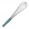 HorecaTraders Whisk | 36 cm | Stainless steel | Non-slip plastic handle | 6-wire