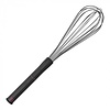 HorecaTraders Whisk | 45 cm | Stainless steel | Non-slip plastic handle | 8-wire