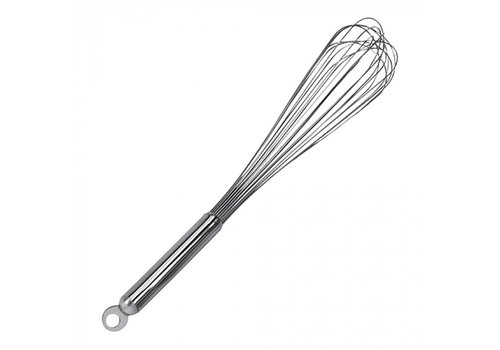  HorecaTraders Whisk | 45 cm | Stainless steel | with hanging eye | 12-wire 
