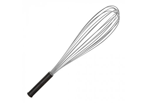  HorecaTraders Whisk | 50 cm | Stainless steel | Non-slip plastic handle | 8-wire 