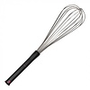 HorecaTraders Whisk | 50 cm | Stainless steel | Non-slip plastic handle | 8-wire