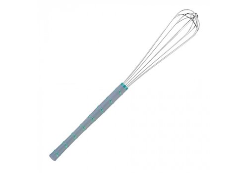  HorecaTraders Whisk | 61 cm | Stainless steel | Non-slip plastic handle | 6-wire 