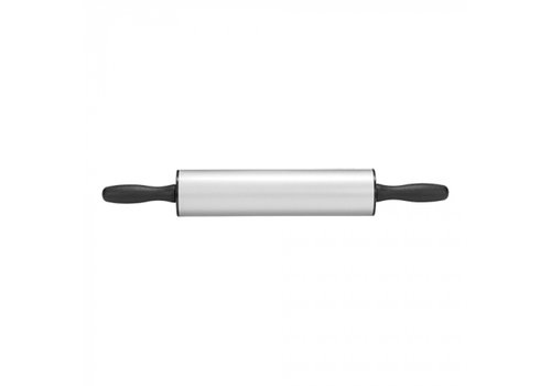  HorecaTraders Nudelholz | 25 cm | Ø6 | Stahl 