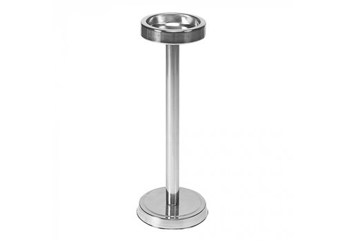  HorecaTraders Wine cooler stand | Stainless steel | 70(h)cm | Ø16 cm | 3kg 