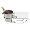 HorecaTraders Support de table Refroidisseur à vin | acier inoxydable | 54 cm | Ø20 cm