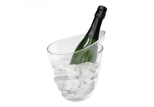  HorecaTraders Refroidisseur à vin | Plastique | Transparent | 24 x 20,5 x 20 cm 