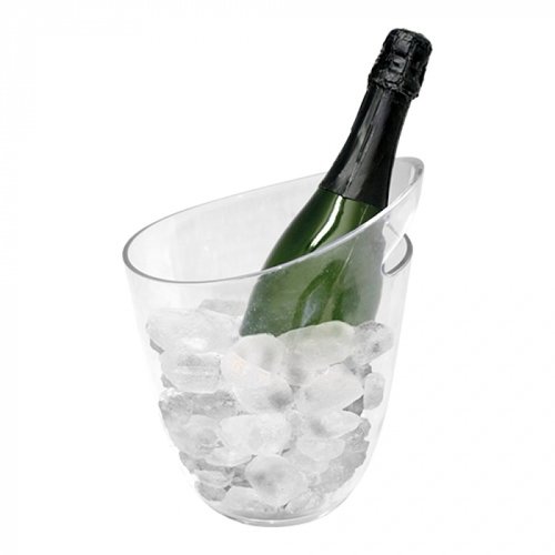  HorecaTraders Refroidisseur à vin | Plastique | Transparent | 24 x 20,5 x 20 cm 