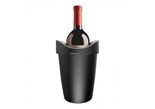  HorecaTraders Refroidisseur à vin | Plastique | Noir | Ø14,5 x 21,5 cm 