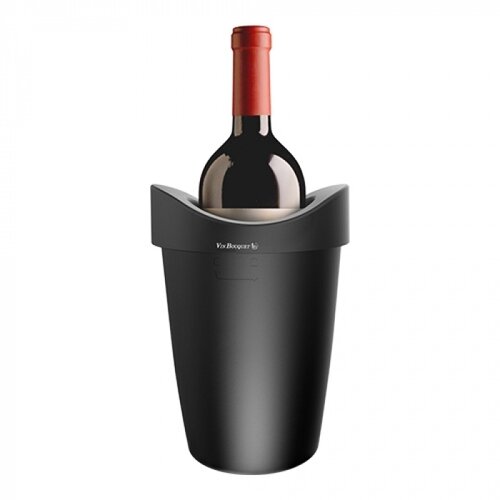  HorecaTraders Wine Cooler | Plastic | Black | Ø14.5 x 21.5 cm 