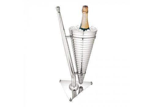  HorecaTraders Weinkühler | Edelstahl | 2,8 kg | Ø27 x 55 cm 