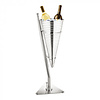 HorecaTraders Wine Cooler | stainless steel | Cap. 2 | Ø32 x 89 cm