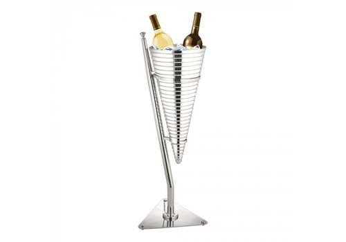  HorecaTraders Refroidisseur à vin | acier inoxydable | Capuchon. 2 | Ø32 x 89 cm 