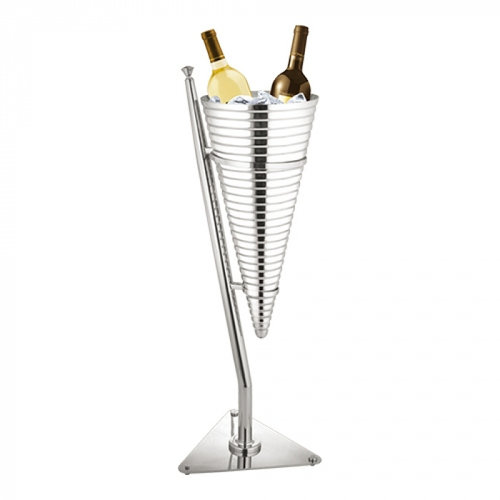  HorecaTraders Wine Cooler | stainless steel | Cap. 2 | Ø32 x 89 cm 