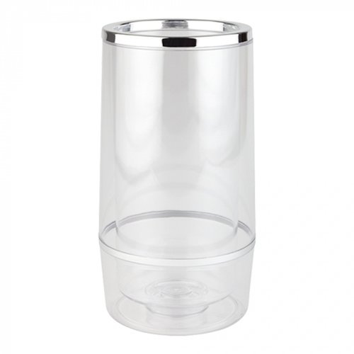  HorecaTraders Wine Cooler | plastic | Transparent | Ø11.5 x 23 cm 