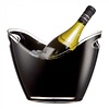 HorecaTraders Wine Cooler | Plastic | Black | 3 L | 20 x 26.5 x 20.5 cm