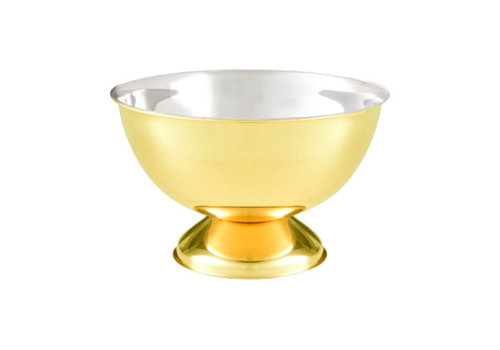  HorecaTraders Champagne bowl | Steel | Gold-coloured | Ø34 x 22 cm 