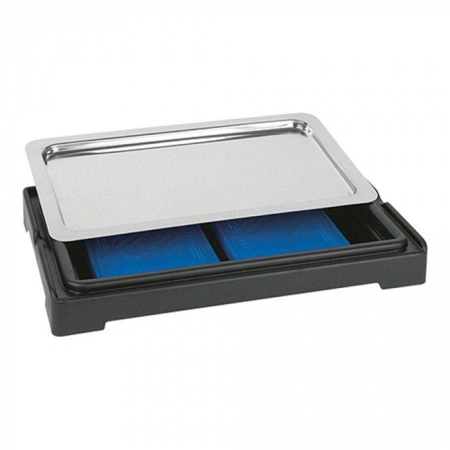 Buffet display case | Black | GN1/1 | Stainless steel | 36 x 58 x 6.5 cm