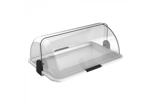  HorecaTraders Buffet display case | Plastic | Transparent | 3 Sizes 