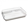 HorecaTraders Buffet display | Plastic | White | 35.6 x 24.7 x 8.5 cm
