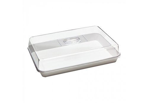  HorecaTraders Buffet showcase | Plastic | White | 35.6 x 24.7 x 8.5 cm 