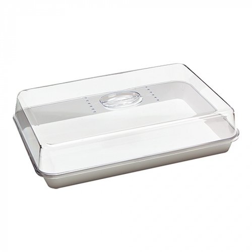  HorecaTraders Buffet showcase | Plastic | White | 35.6 x 24.7 x 8.5 cm 