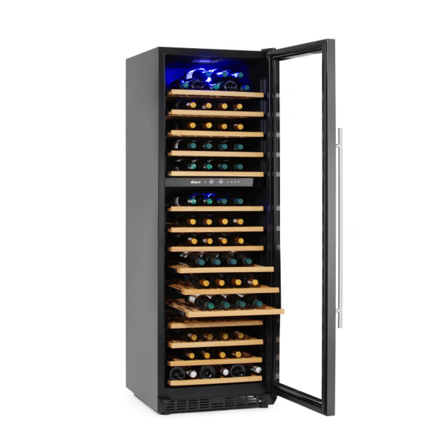 Refroidisseur à vin à deux zones | (P)595x(L)730x(H)1795 mm | 160 bouteilles
