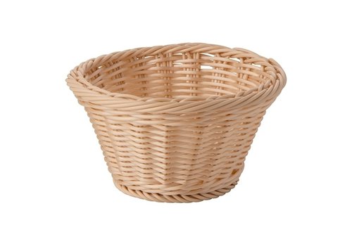  HorecaTraders Corbeille à pain | Plastique | Ø19 x 9,5 cm 