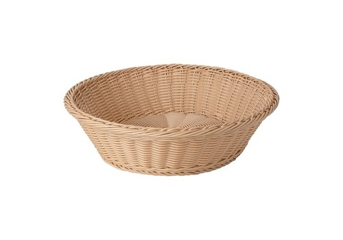 HorecaTraders Corbeille à pain | Plastique | Ø38 x 8,5 cm 