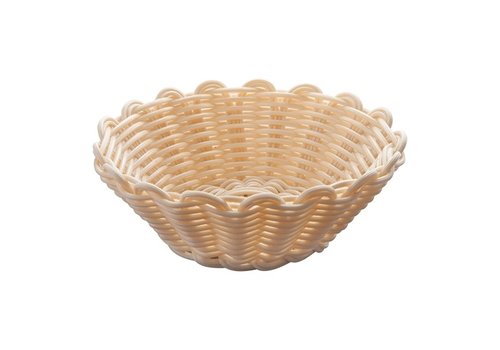  HorecaTraders Bread basket | Plastic | Ø18cm x 6.5cm 