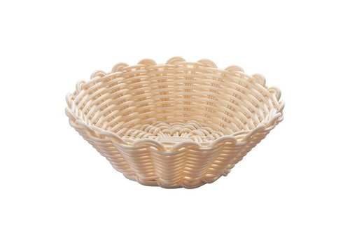  HorecaTraders Corbeille à pain | Plastique | Ø20 cm x 6,5 cm 
