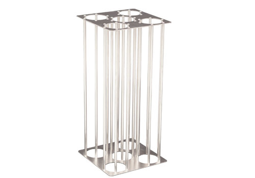  HorecaTraders Distributeur de gobelets | Aluminium | 5x Ø83 mm | 2 formats 