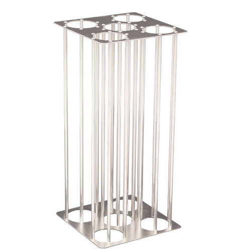  HorecaTraders Becherspender | Aluminium | 5x Ø83 mm | 2 Formate 