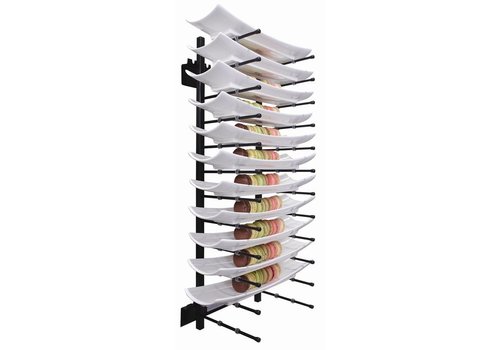  Jackstack Support mural pour assiettes - 12 assiettes 