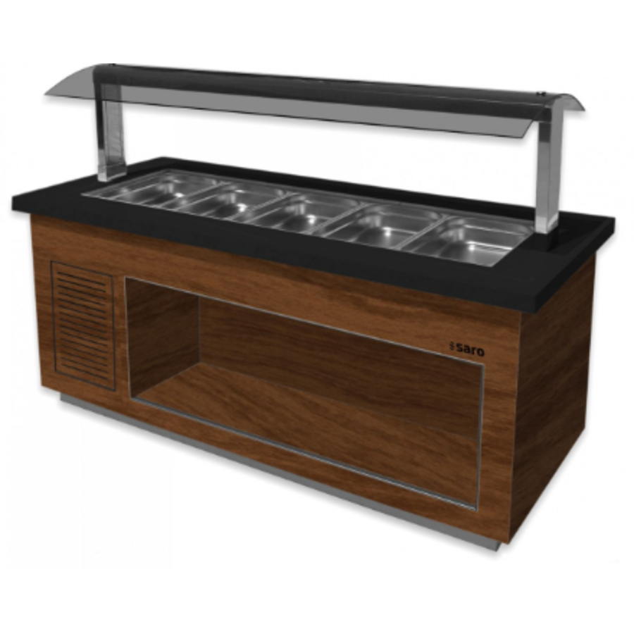 Buffetbar  | 230 V | Bruin Zwart | Warmhouden