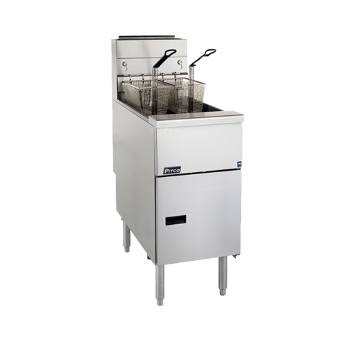  Pitco Fritteuse SG14S | Edelstahl | 60kg/h | 876 x 397 x 1172 mm 