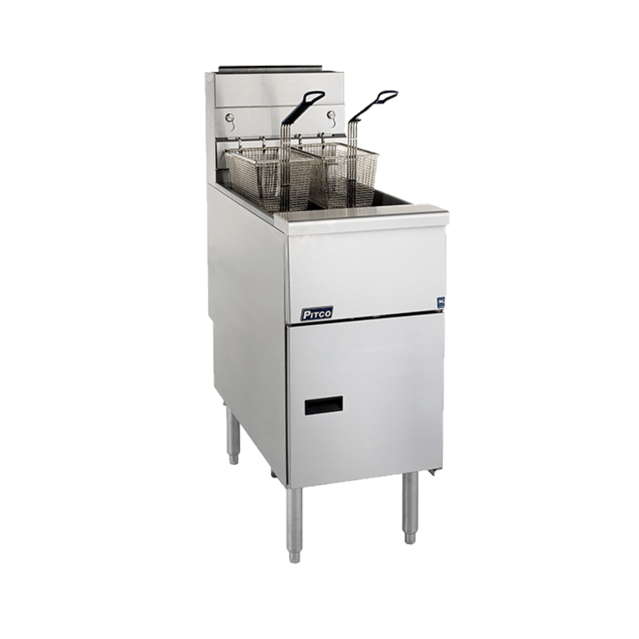 Fryer SG14S | stainless steel | 60kg/h | 876 x 397 x 1172mm