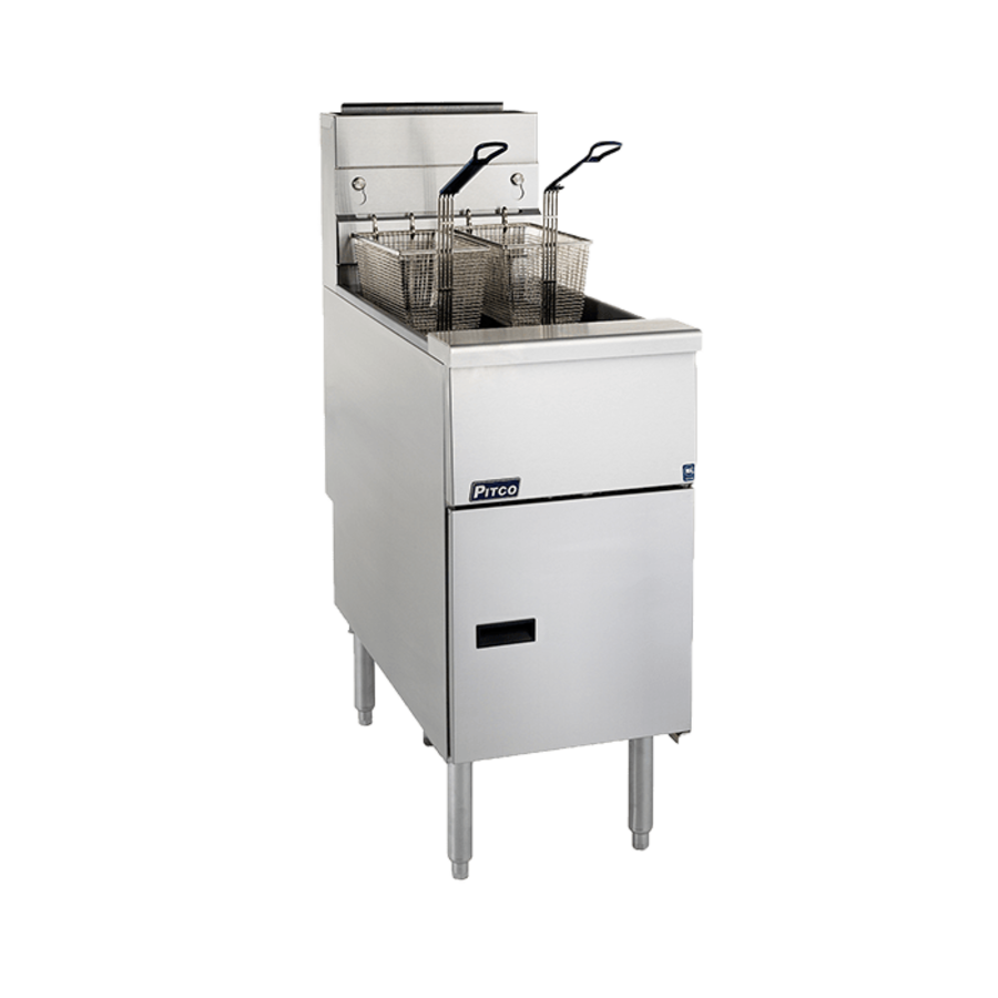 Deep fryer SG14S | Stainless steel | 60kg/h | 876 x 397 x 1172 mm