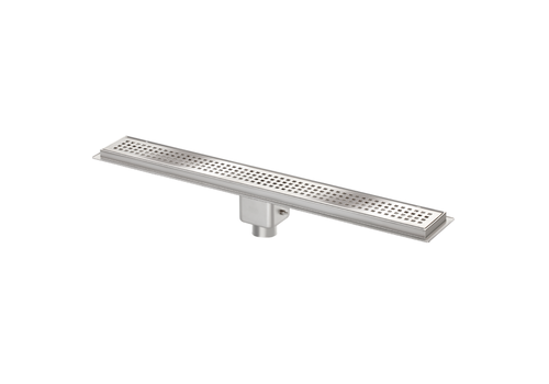  HorecaTraders Caniveau de douche | acier inoxydable | Brossé | 1200 x 100 x 147 mm 