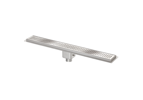 HorecaTraders shower drain | stainless steel | Brushed | 1200x100x147mm 