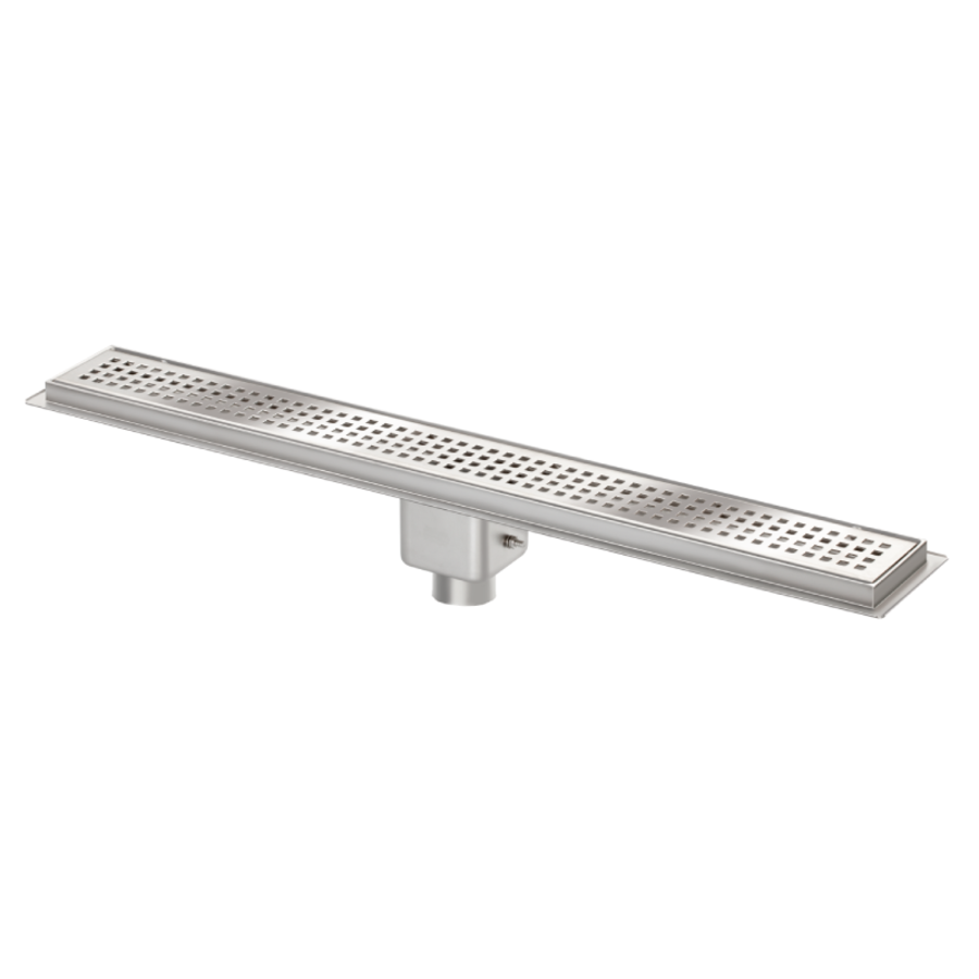 Shower channel | Stainless steel | Brushed | 1200 x 100 x 147 mm
