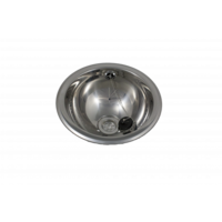 Wasbak | Rond | Inliggend | RVS | Hoogglans | Ø300 x 130 mm