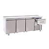 Combisteel Refrigerated workbench | stainless steel | 3-door | 1865x700x850mm
