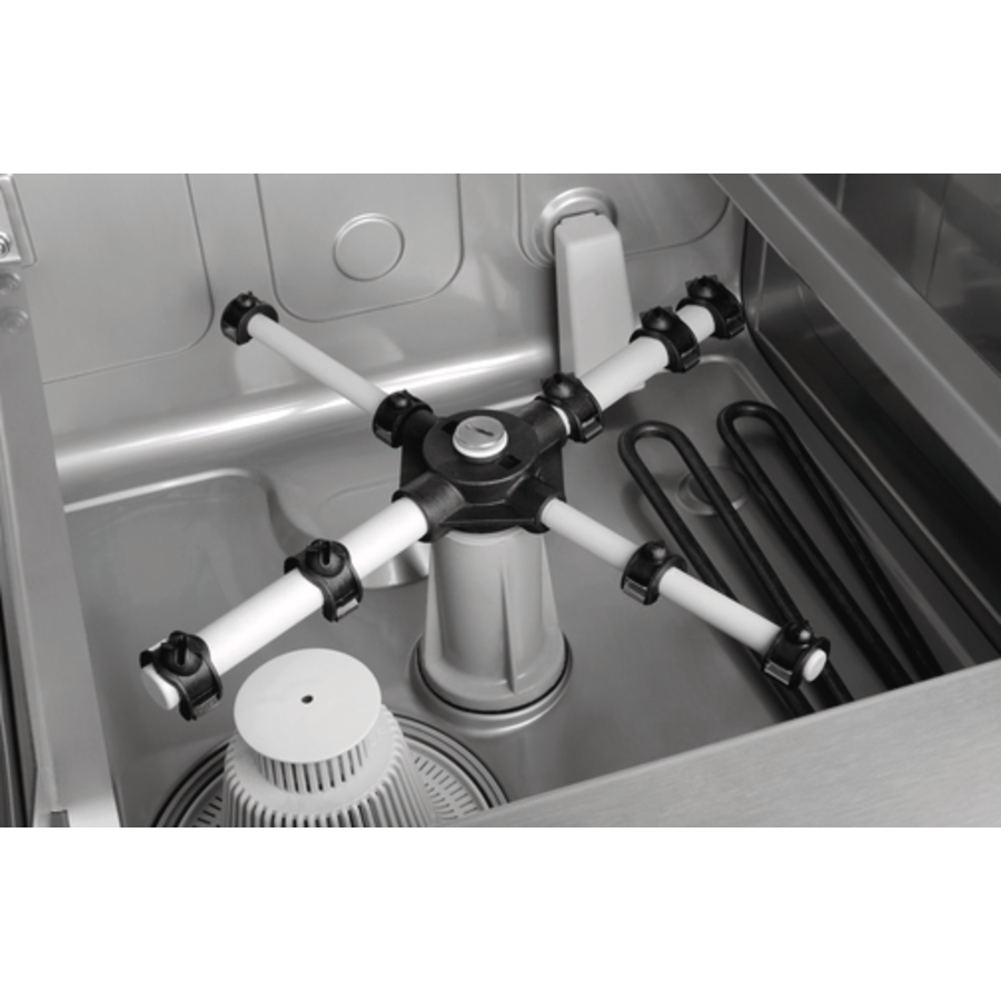 Lave-vaisselle de bar | Lave-vaisselle de cafétéria 2,7 kW | 230 V | 50 Hz | Branchez et jouez