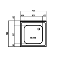 Spoeltafelblad RVS | 70 x 70 cm