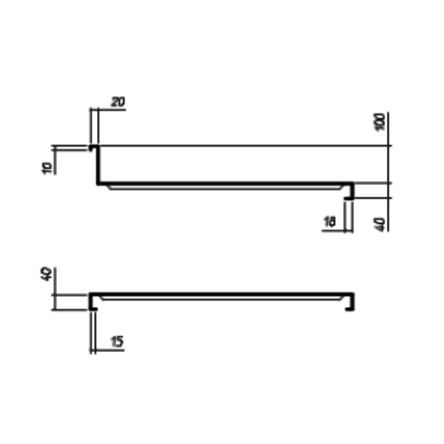 Stainless steel sink top | 70x70cm