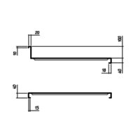 Spoeltafelblad RVS | spoelbak links | 120x70x40 cm