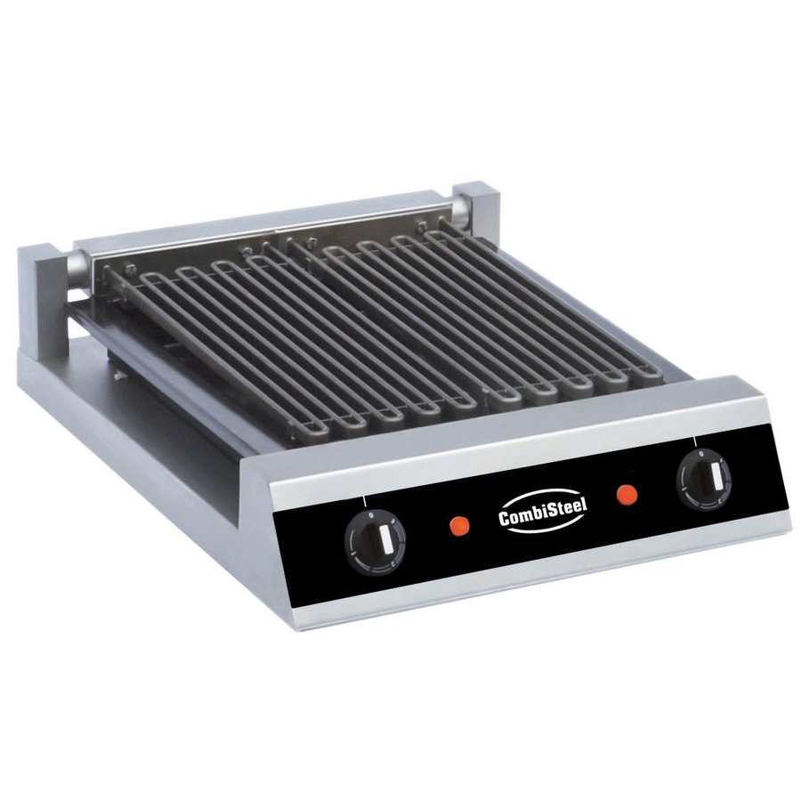 Grill à vapeur | 2 éléments | acier inoxydable | 230V | 435 x 545 x 130 mm