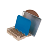 HorecaTraders Panier lave-vaisselle | Plastique | 1 côté ouvert | 50 x 50 x 10 cm