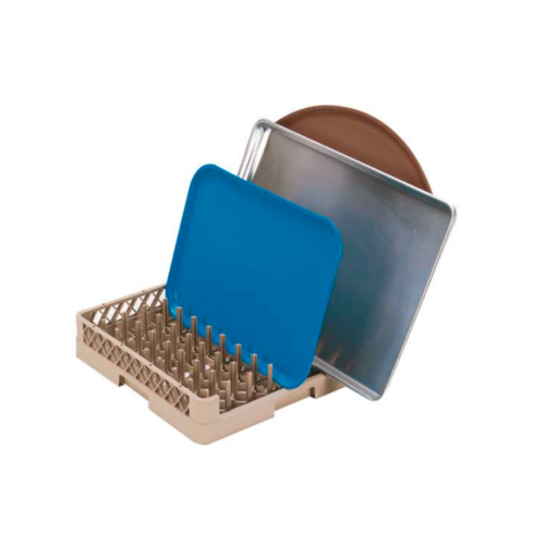  HorecaTraders Dishwasher basket | Plastic | 1 open side | 50 x 50 x 10 cm 